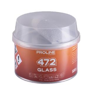 Tmel se skelným vláknem PROLINE 472 GLASS, hmotnost: 500 g (PROLINE GLASS 472 FIBERGLASS PUTTY, 500g)