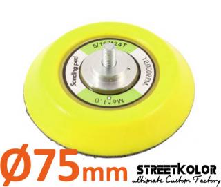 Unášecí disk 75mm na suchý zip, Závit: M6