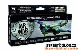 Vallejo 571.148 sada airbrush barev Coastal Command 8x17 ml (RAF Colors Coastal Command 1939-1945)