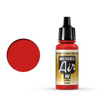 Vallejo 71.003 červená akrylová airbrush barva 17 ml (VALLEJO MODEL AIR 71.003 RED RLM23 / RLM23 ROT 17 ml / 0.57 fl.oz)
