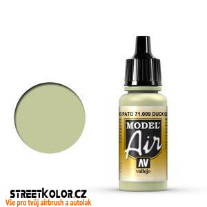 Vallejo 71.009 světle zelená akrylová airbrush barva 17 ml (VALLEJO MODEL AIR 71.009 DUCK EGG GREEN / VERDE HUEVO PATO 17 ml / 0.57 fl.oz)