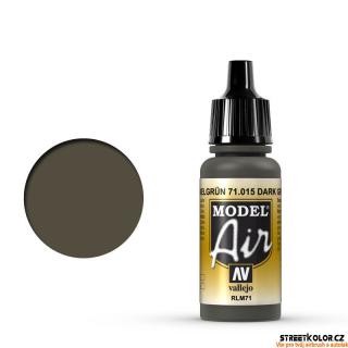 Vallejo 71.015 šedozelená tmavá akrylová airbrush barva 17 ml (Vallejo Model Air)