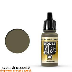 Vallejo 71.016 olivová tmavá akrylová airbrush barva 17 ml (Vallejo Model Air)
