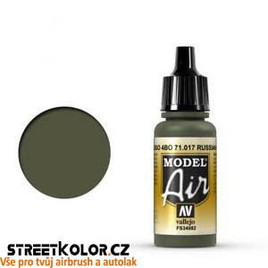 Vallejo 71.017 zelená tmavá akrylová airbrush barva 17 ml (Vallejo Model Air)