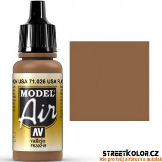 Vallejo 71.026 cihlově hnědá akrylová airbrush barva 17 ml (Vallejo Model Air)