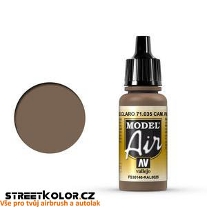 Vallejo 71.035 bledě hnědá camouflage akrylová airbrush barva 17 ml (Vallejo Model Air)