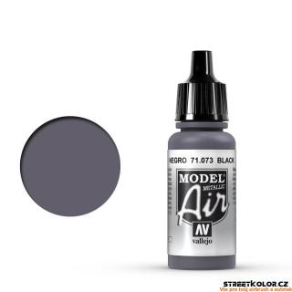 Vallejo 71.073 černá metalická akrylová airbrush barva 17 ml (Vallejo Model Air)