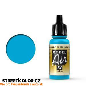 Vallejo 71.089 světle modrá akrylová airbrush barva 17 ml (Vallejo Model Air)