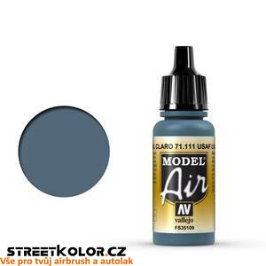 Vallejo 71.111 světle modrá akrylová airbrush barva 17 ml (Vallejo Model Air)