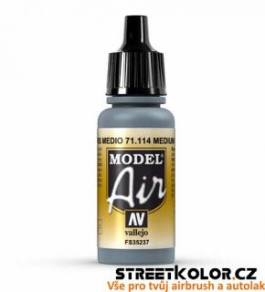 Vallejo 71.114 šedá akrylová airbrush barva 17 ml (Vallejo Model Air 71.114)