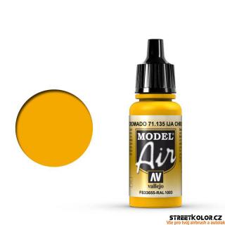 Vallejo 71.135 chromová žlutá akrylová airbrush barva 17 ml (Vallejo Model Air)