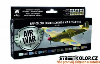Vallejo 71.163 sada airbrush barev WWII RAF Desert 8x17 ml (Vallejo WWII RAF Desert 71163)