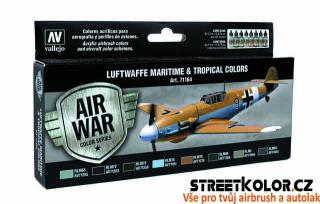 Vallejo 71.164 sada airbrush barev Maritime and Tropical 8x17 ml (Luftwaffe Maritime and Tropical colors)