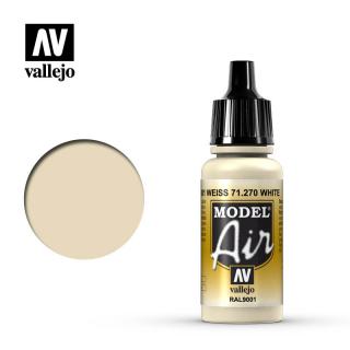 Vallejo 71.270 bílá akrylová airbrush barva 17 ml (VallejoWHITE)