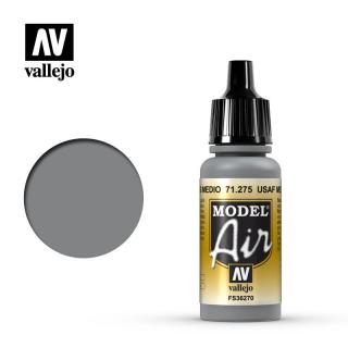Vallejo 71.275 středně šedá akrylová airbrush barva 17 ml (VallejoMEDIUM GRAY)