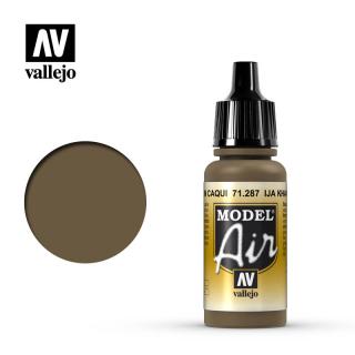 Vallejo 71.287 khaki hnědá akrylová airbrush barva 17 ml (VallejoKHAKI BROWN)