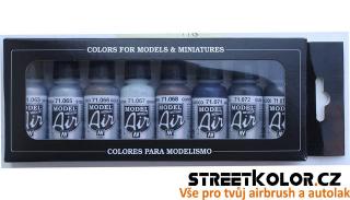 Vallejo 71176 sada airbrush barev Metallic Effects 8x17 ml (Metallic Effects 71.176)