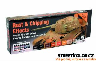 Vallejo 71186 sada airbrush barev Rust and Chipping effects 8x17 ml (Rust and Chipping effects 71.186)