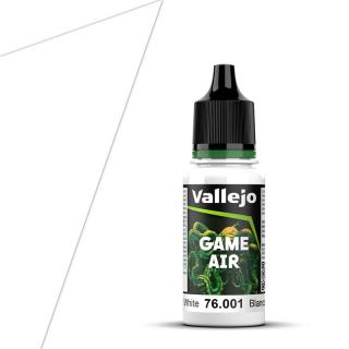 Vallejo 76.001 GameAir bílá airbrush barva 18ml (VALLEJO DEAD WHITE GAME AIR PAINT 76.001 / 76001 BIANCO CALAVERA)