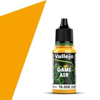 Vallejo 76.007 GameAir žlutá airbrush barva 18ml (VALLEJO GOLD YELLOW GAME AIR PAINT 76.007 / 76007 AMARILLO DORADO)