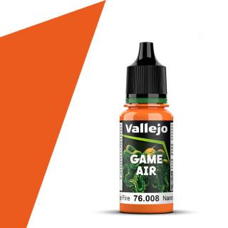 Vallejo 76.008 GameAir oranžová airbrush barva 18ml (VALLEJO ORANGE FIRE GAME AIR PAINT 76.008 / 76008 NARANJA FUEGO)