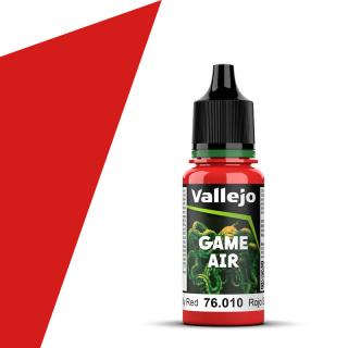 Vallejo 76.010 GameAir červená airbrush barva 18ml (VALLEJO BLOODY RED GAME AIR PAINT 76.010 / 76010 ROJO SANGUINA)