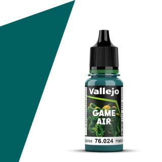 Vallejo 76.024 GameAir Tyrkysová airbrush barva 18ml (VALLEJO TURQUOISE GAME AIR PAINT 76.024 / 76024 HALCÓN MILENARIO)