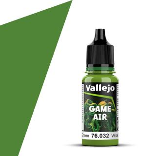 Vallejo 76.032 GameAir Zelená airbrush barva 18ml (VALLEJO SCORPY GREEN GAME AIR PAINT 76.032 / 76032 VERDE ESCORPENA)