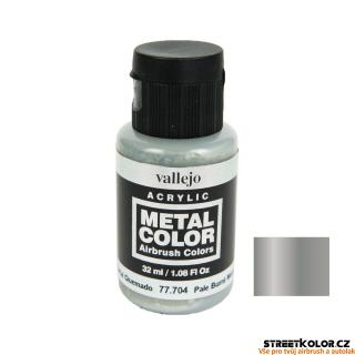 Vallejo 77.704 světlá metalická airbrush barva 32 ml (Vallejo Metal Colors)