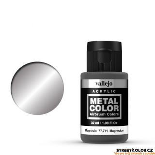 Vallejo 77.711 hořečnatá metalická airbrush barva 32 ml (Vallejo Metal Colors)