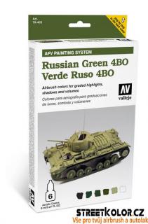 Vallejo 78.403 sada airbrush barev Russian Green 6x8 ml (Model Air Russian Green set 78403)