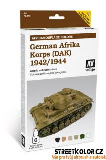 Vallejo 78.410 sada airbrush barev German Africa Korps 1942/1944 6x8 ml (German Africa Korps (DAK) 1942/1944 78410)
