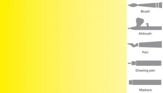 Vallejo 801 Žlutá akrylová airbrush barva 32 ml (Vallejo Liquid Acrylic)