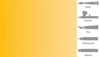 Vallejo 802 Tmavě žlutá akrylová airbrush barva 32 ml (Vallejo Liquid Acrylic)