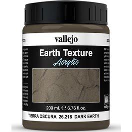 Vallejo Diorama Effects Dark Earth 200 ml. (Vallejo  Brown Earth  26.218)