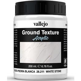 Vallejo Diorama Effects  White Stone Paste 200 ml. (Vallejo Rough Grey Coarse Pumice 26.211)