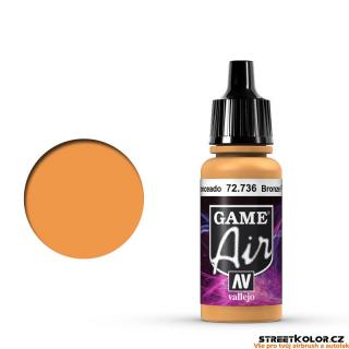 Vallejo Game Air 72.736 bronzově pleťová akrylová airbrush barva 17 ml (Vallejo Game Air)