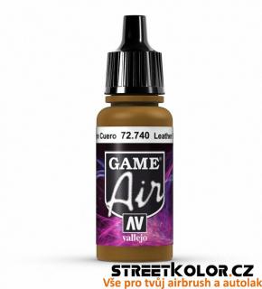 Vallejo Game Air 72.740 kožená hnědá akrylová airbrush barva 17 ml (Vallejo Game Air)