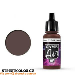 Vallejo Game Air 72.744 tmavá pleťová akrylová airbrush barva 17 ml (Vallejo Game Air)