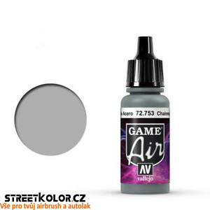 Vallejo Game Air 72.753 kovově stříbrná akrylová airbrush barva 17 ml (Vallejo Game Air)