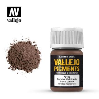 Vallejo pigment - BURNT UMBER 73110, 35ml (VALLEJO PIGMENTS BURNT UMBER 73.110)