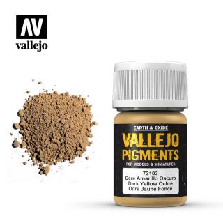 Vallejo pigment - DARK YELLOW OCRE 73103 (Vallejo DARK YELLOW OCRE 73103)