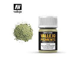 Vallejo pigment - FADED OLIVE GREEN 73122, 35ml (VALLEJO PIGMENTS FADED OLIVE GREEN 73122)