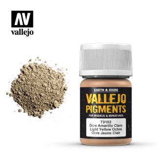 Vallejo pigment - LIGHT YELLOW OCRE 73102 (Vallejo LIGHT YELLOW OCRE 73102)
