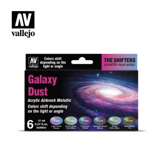 Vallejo sada 77.092 airbrush barev Galaxy Dust 6x17 ml (Galaxy Dust Paint set 77.092)