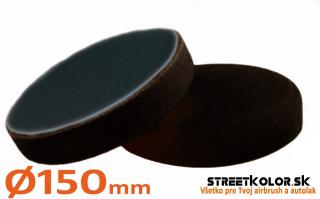 Velcro hladký leštící kotouč na suchý zip, ultra měkký, Černý, 150mm (Velcro)