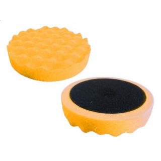 Velcro profilovaný leštící kotouč na suchý zip, extra tvrdý, Oranžový, 150mm (Velcro - suchý zip, oranžový leštící pad 150mm)