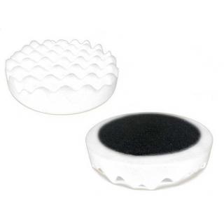 Velcro profilovaný leštící kotouč na suchý zip, finální leštění, Bílý, 150mm (Velcro - suchý zip, bílý leštící pad 150mm)