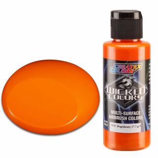 Wicked W082 oranžová krycí airbrush barva 60ml (Wicked W082 PYRROLE ORANGE Airbrush farba)