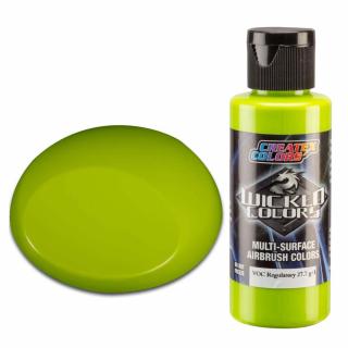 Wicked W085 limetkově zelená krycí airbrush barva 60ml (Wicked W085 LIMELIGHT GREEN Airbrush barva)